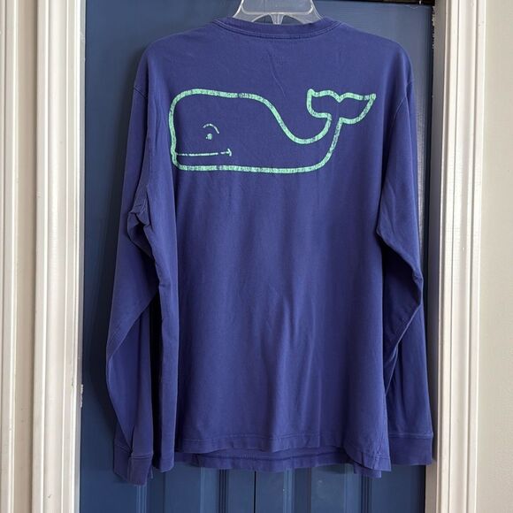 Vineyard Vines Adult Long Sleeve Whale Logo Tee Size M - Picture 5 of 5